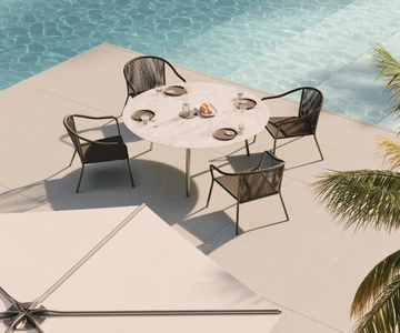 STYLETTO - Round ceramic garden table by Royal Botania - view 3